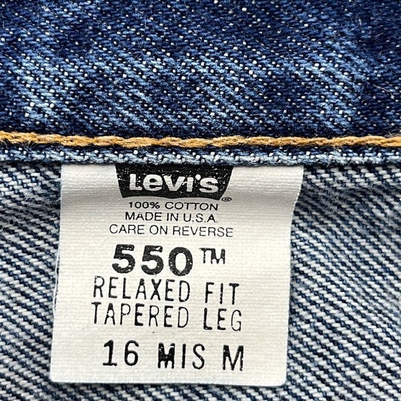 Levi’s 550 Vintage Relaxed Fit Tapered Leg Size 16 MIS M - Picture 8 of 16